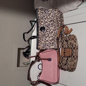 2 Coach purses and 1 Doone And Bourke